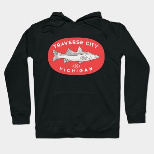 Traverse City Michigan Fishing Hoodie